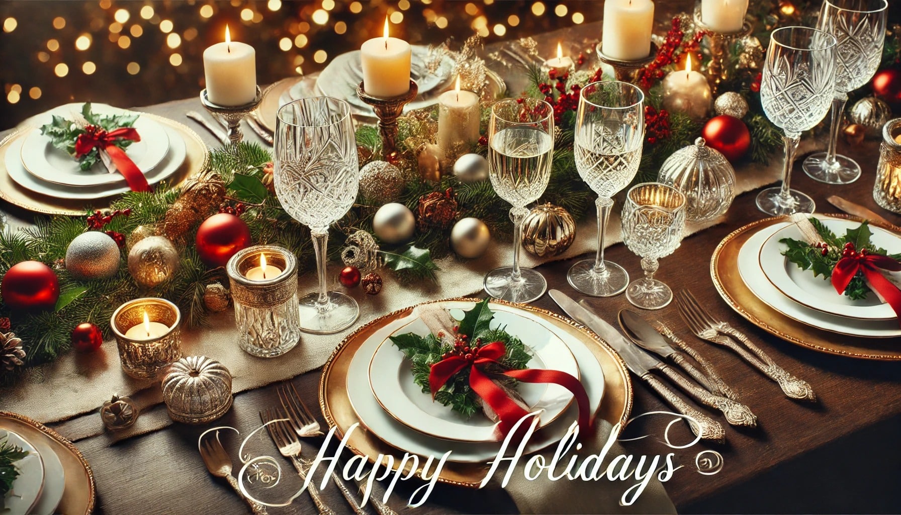 image of holiday table